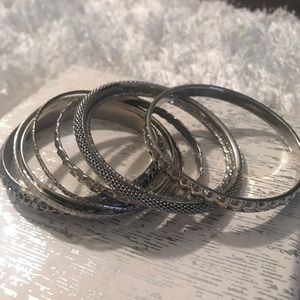 Silver bangles